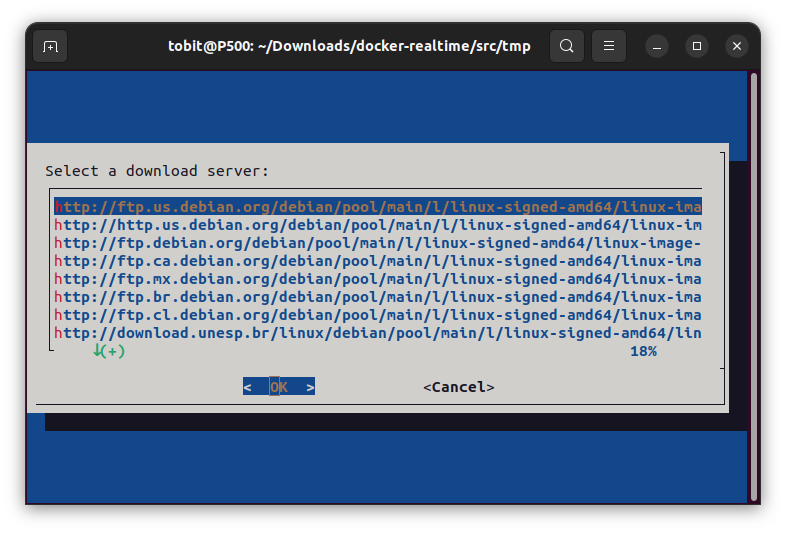 Installation script from existing Debian