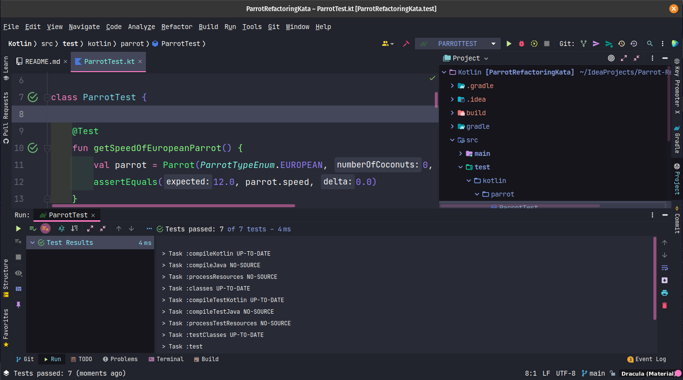 Parrot Kata in Kotlin