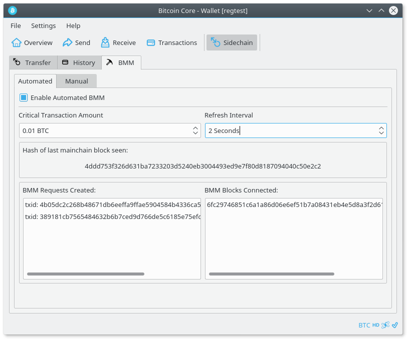 BMM block connected