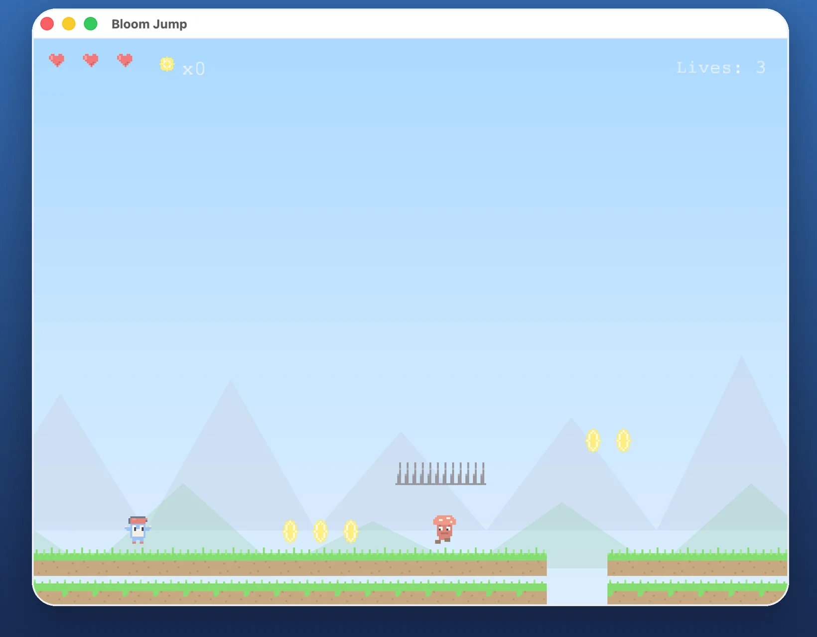 Bloom Jump — retro pixel platformer built with Bloom Engine