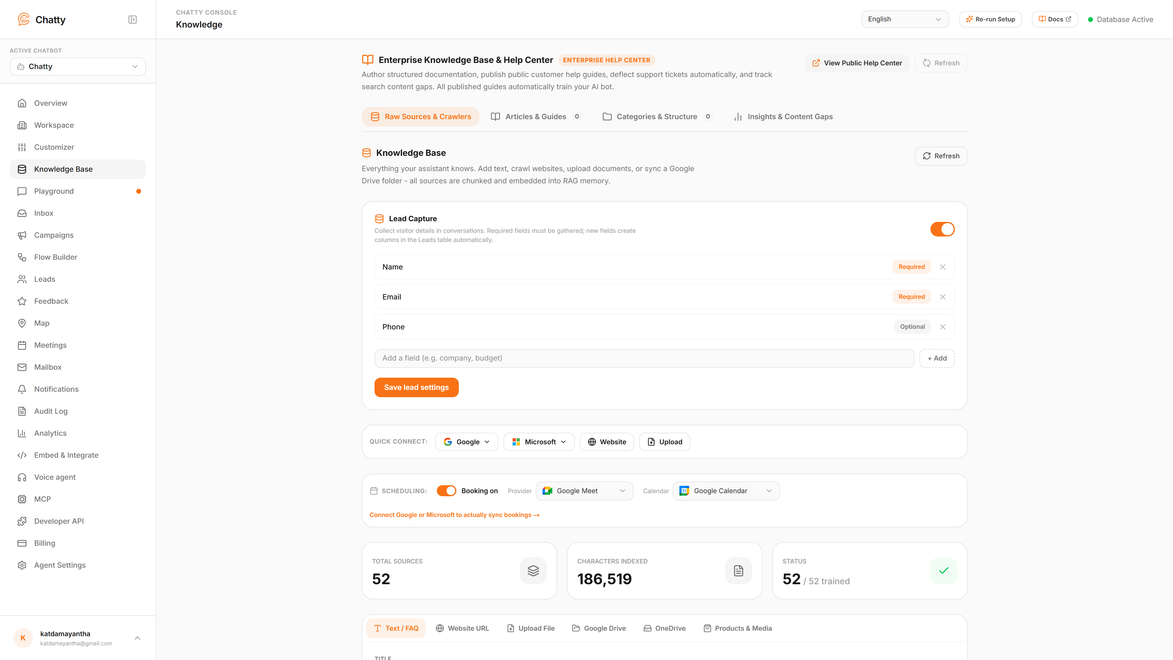 Knowledge Base & Vector Documents