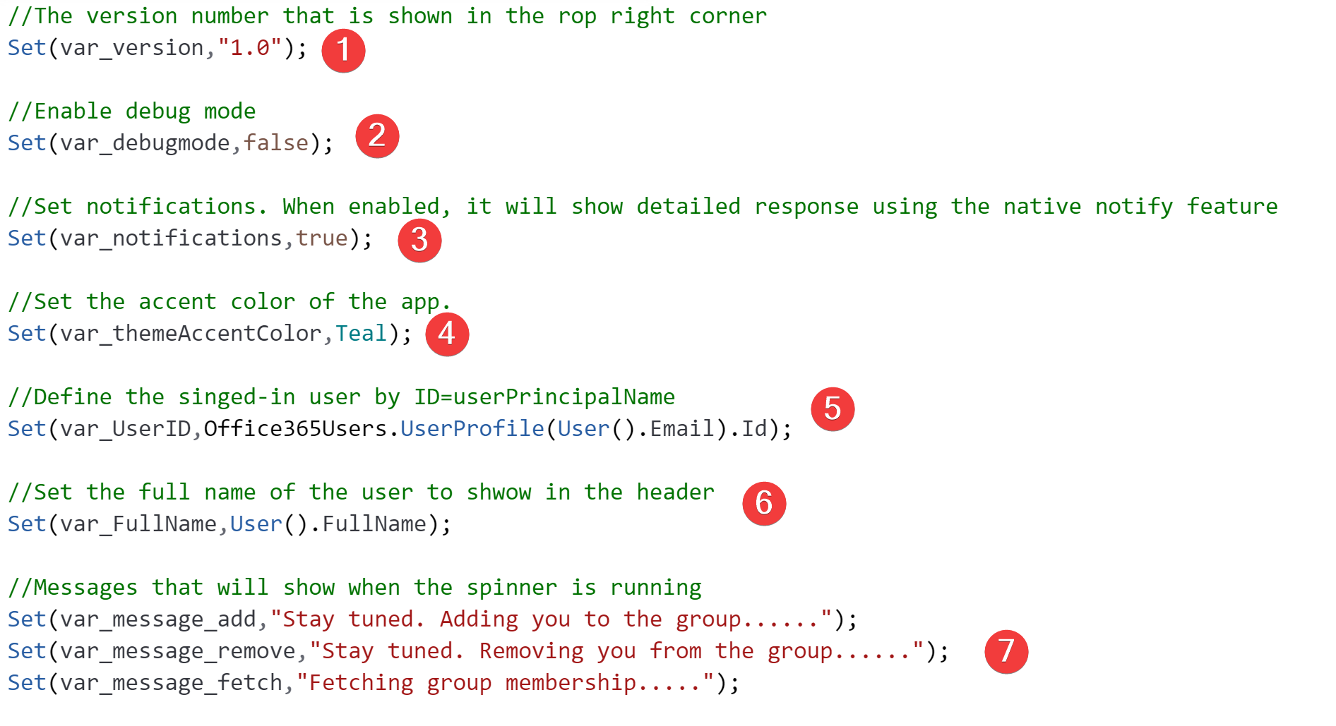 onstart-parameters