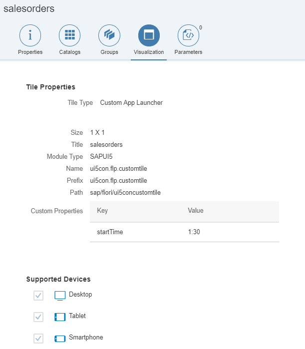 configured properties