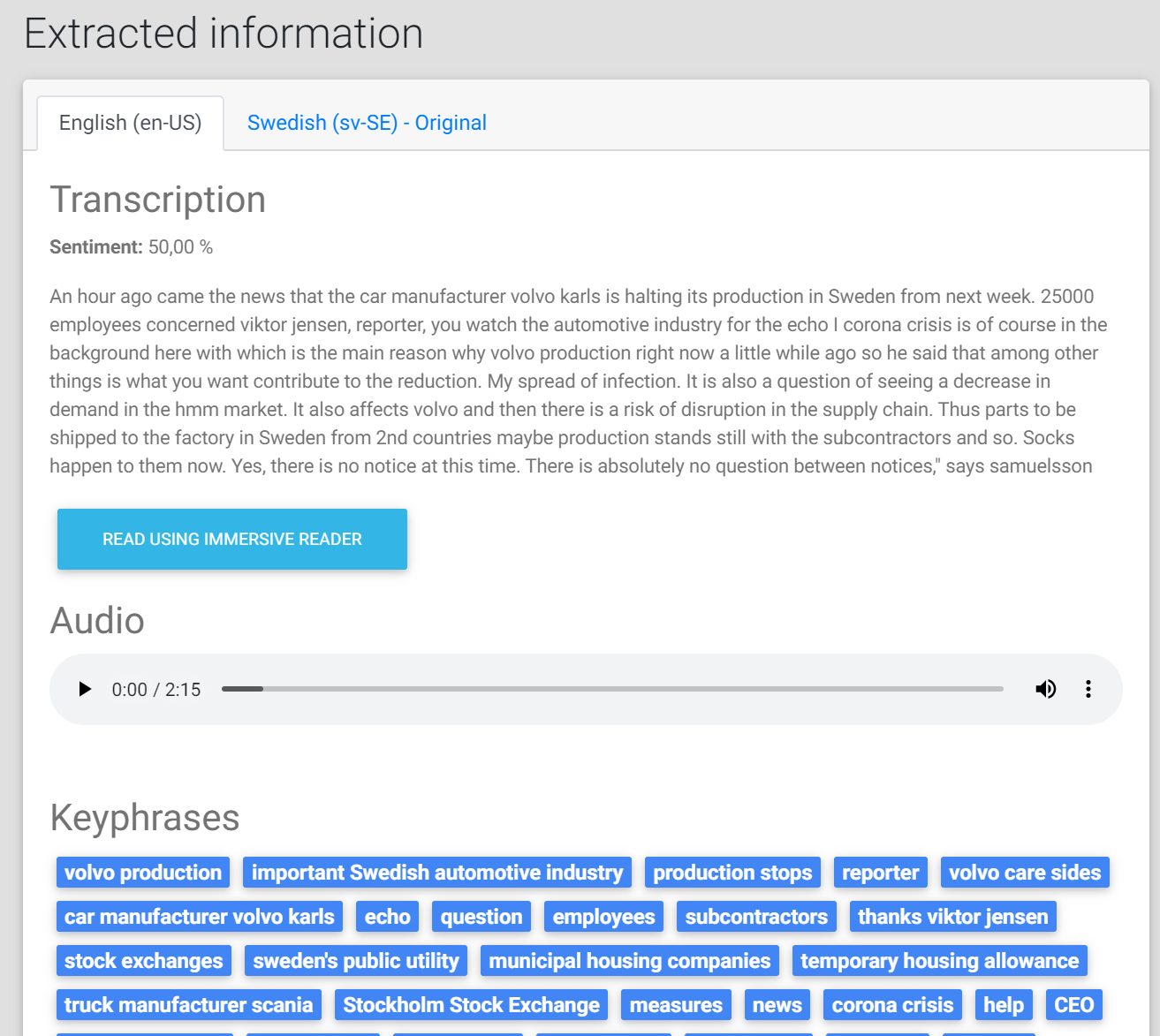 RadioText.net - Screenshot of details