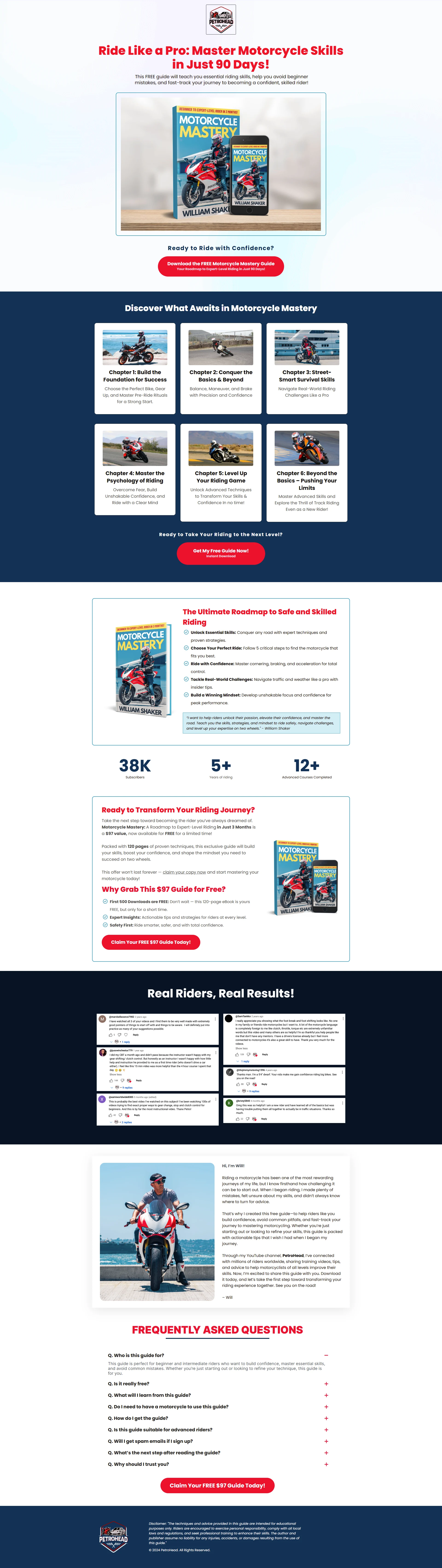 Motorcycle Mastery Full Page Screenshot