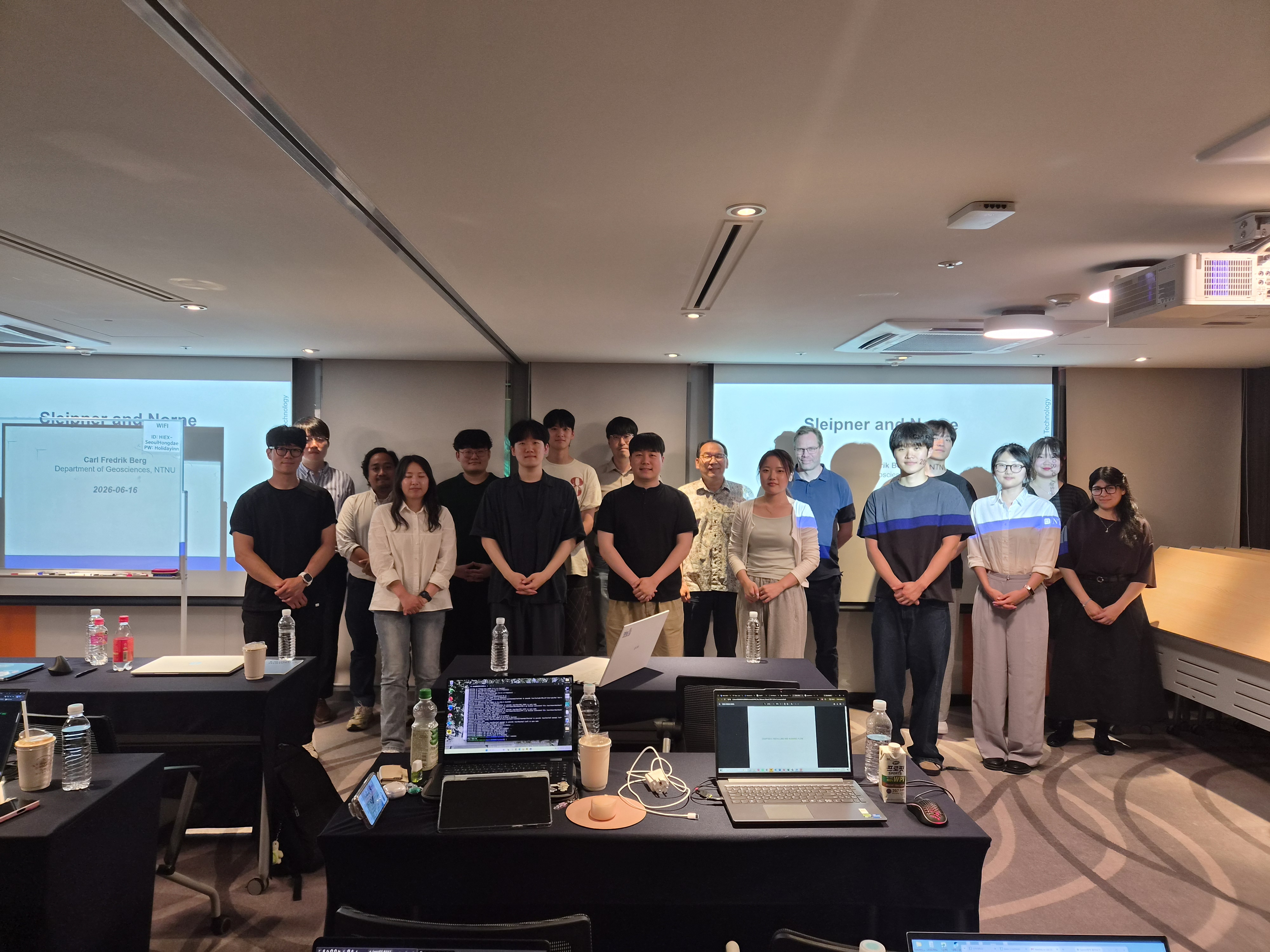Participants of the Open Porous Media short course with Prof. Carl Fredrik Berg, June 2026