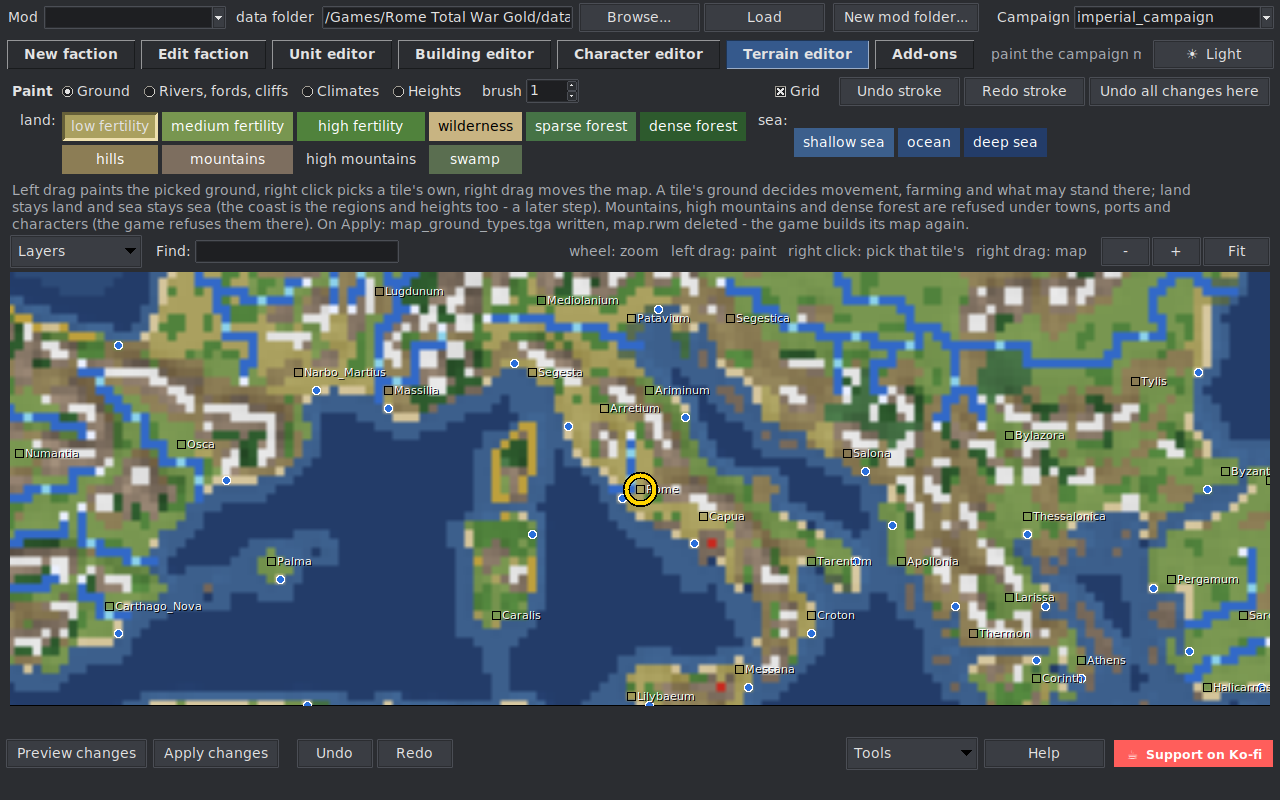 Terrain editor