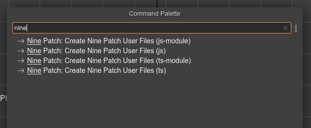 Create ninepatch files command