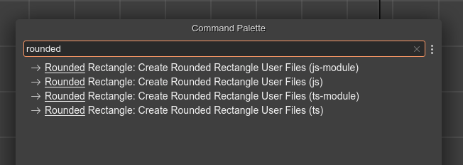 Create rounded rectangle files command
