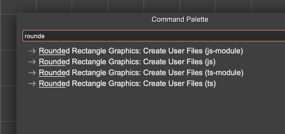 Create rounded rectangle files command
