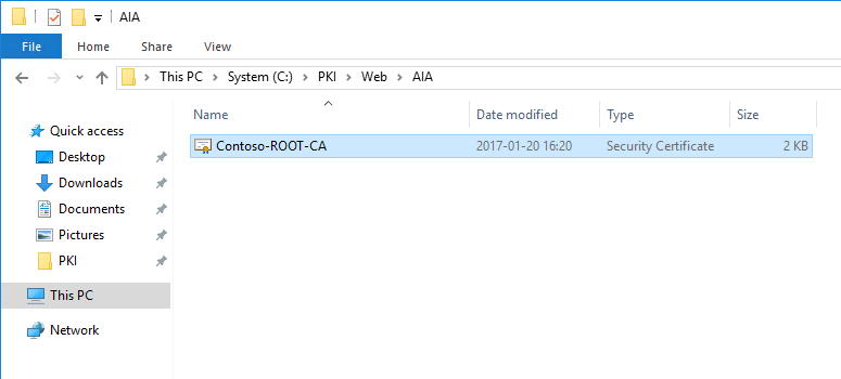 Rename Root CA certificate