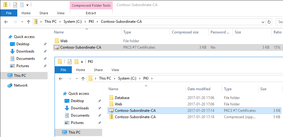 Move CRL and CRT files