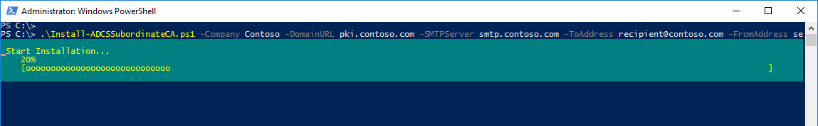 Install-ADCSSubordinateCA.ps1