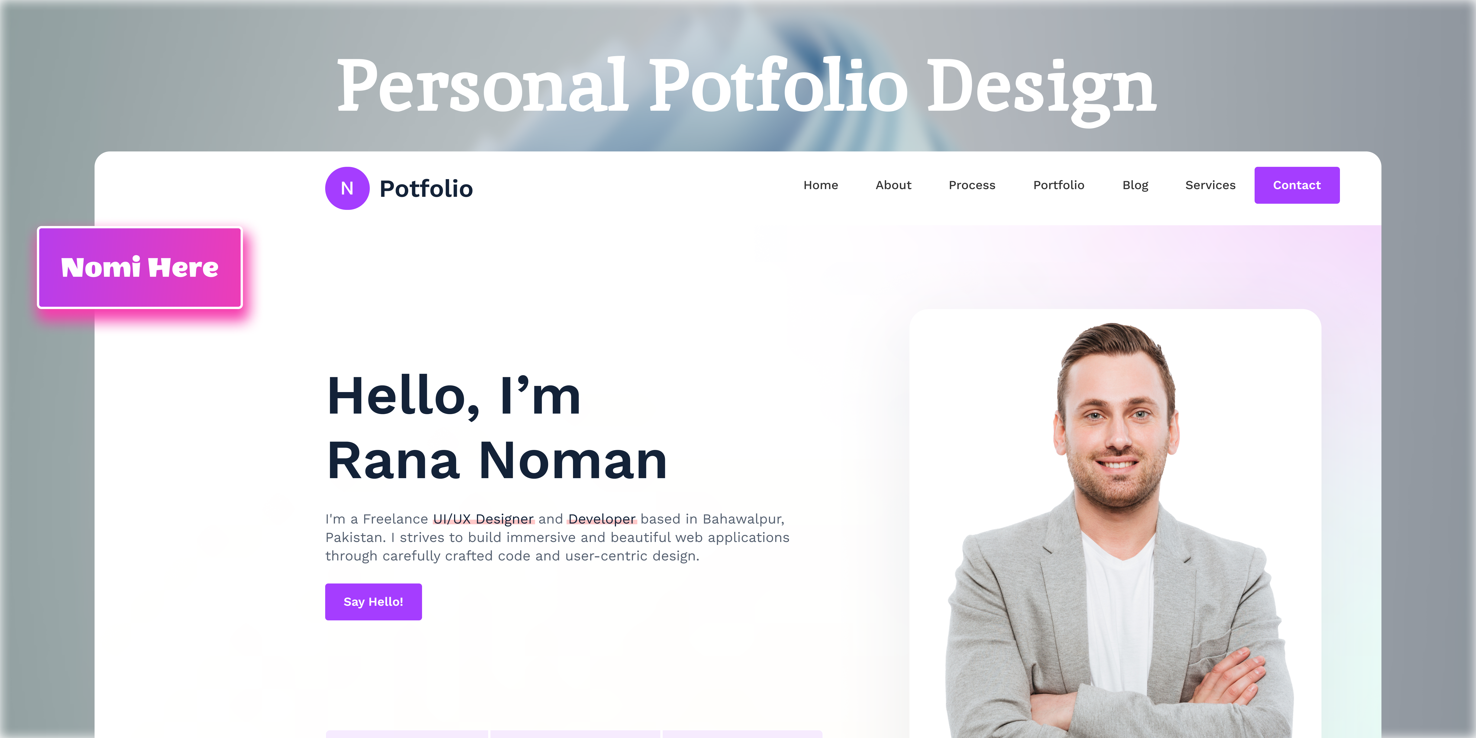 Personal Portfolio Site Generator
