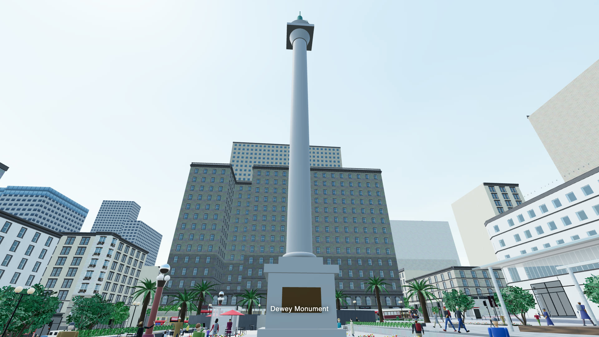 Dewey Monument from the plaza