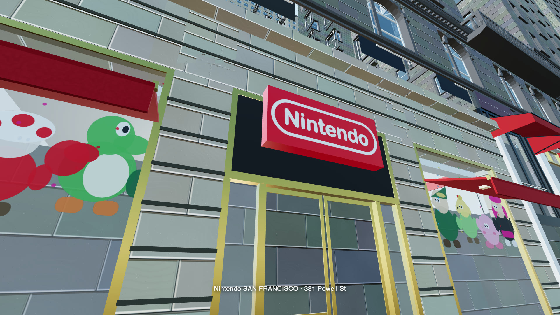 Nintendo SAN FRANCISCO storefront on Powell St