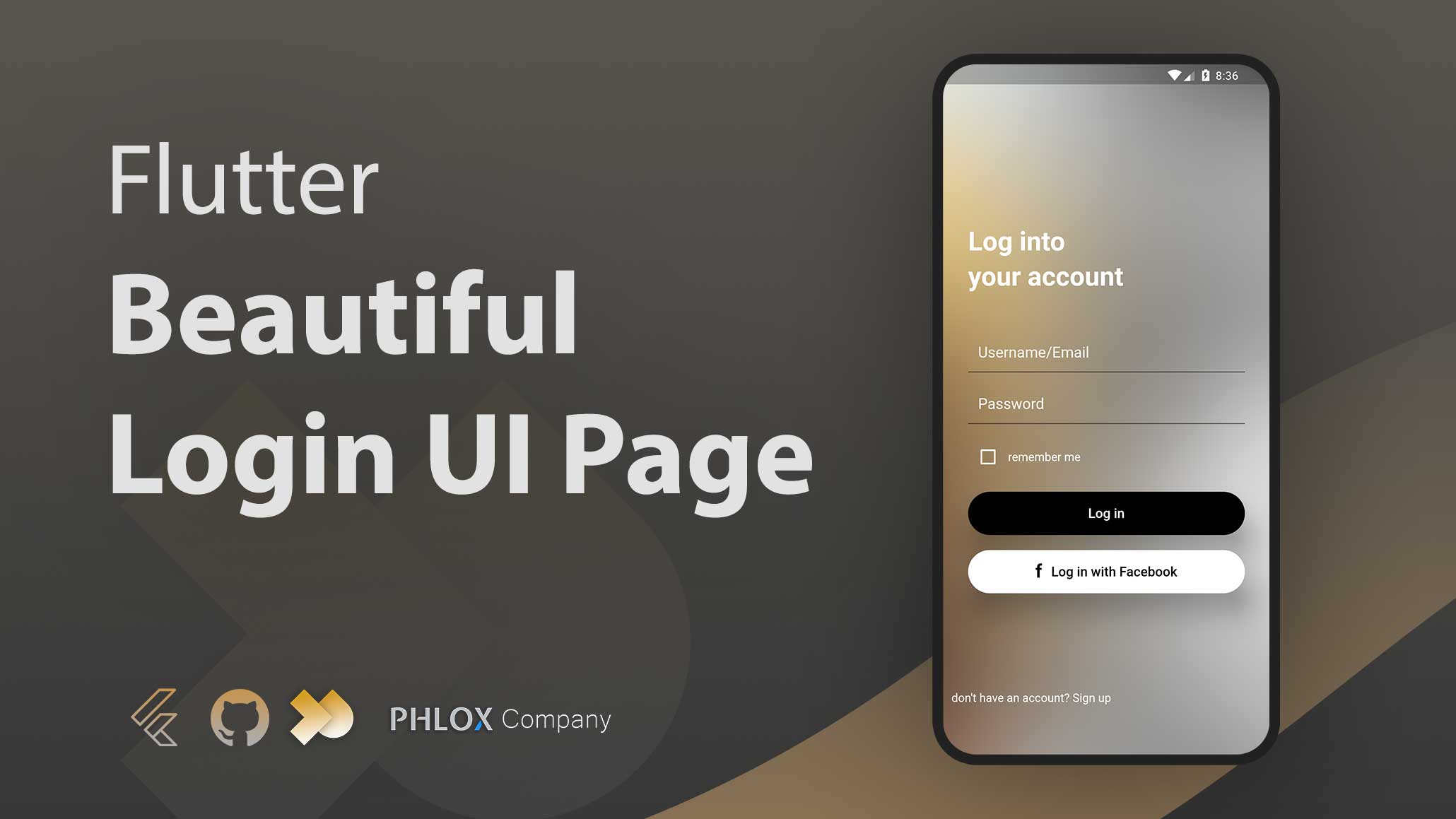 Flutter Beautiful Login Page UI Design Cover
