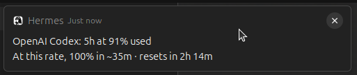 Near-limit alert