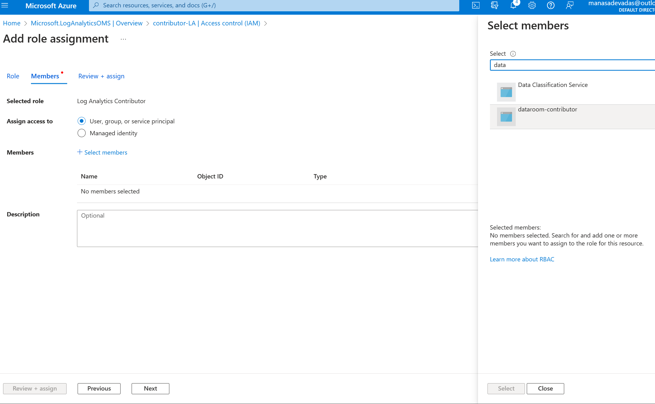 Add Log Analytics Assignment