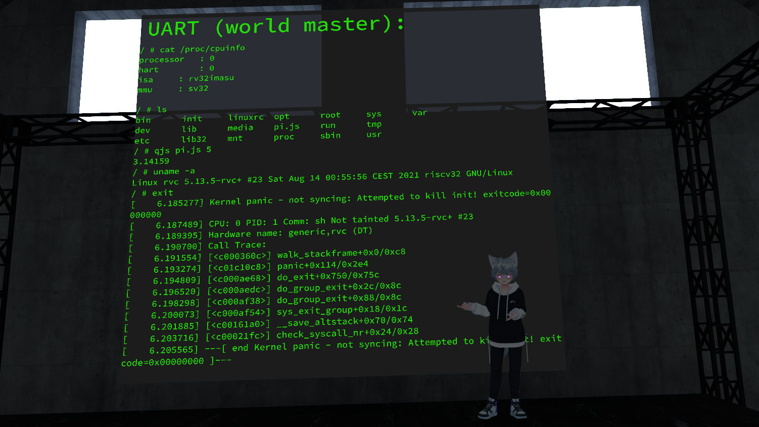Linux running in VRChat