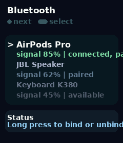 Bluetooth Page