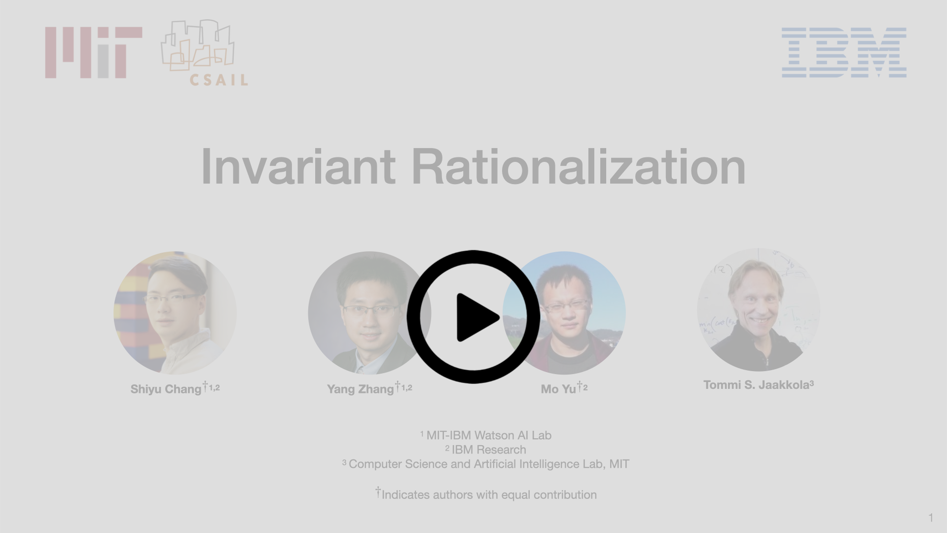 Invariant Rationalization