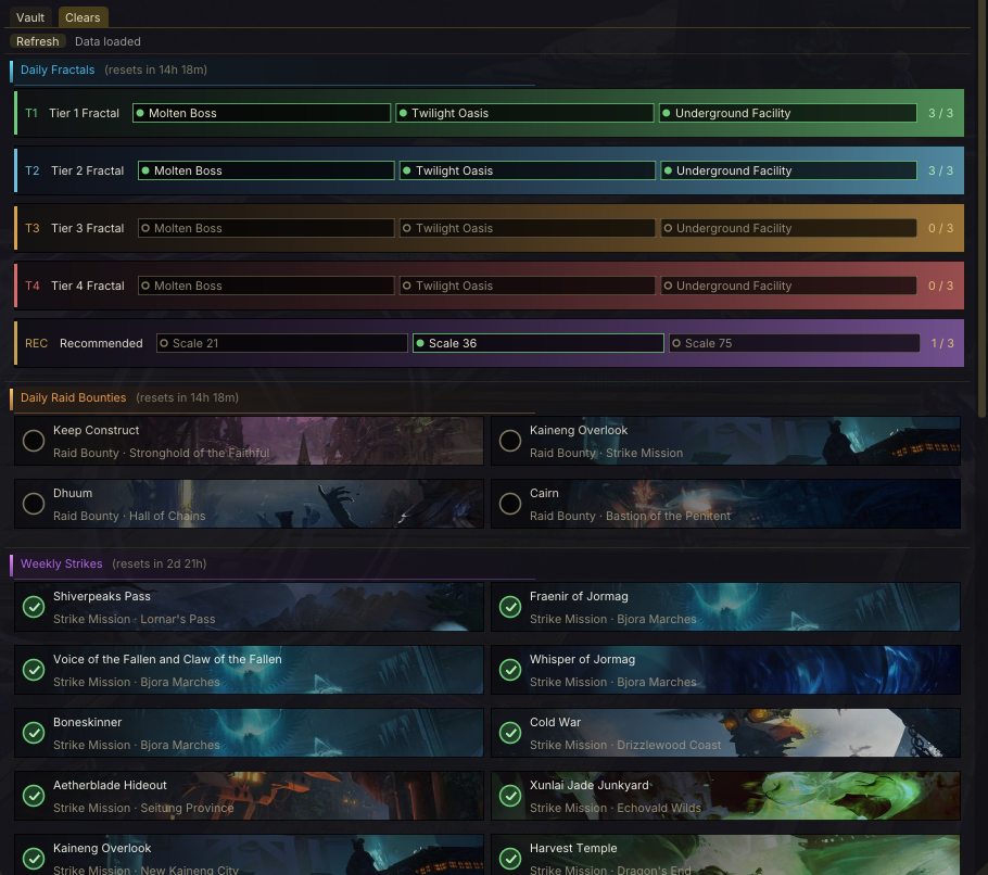 Alter Ego – clears tracker