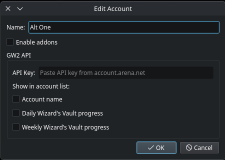 Sir Launchalot – per-account launch settings
