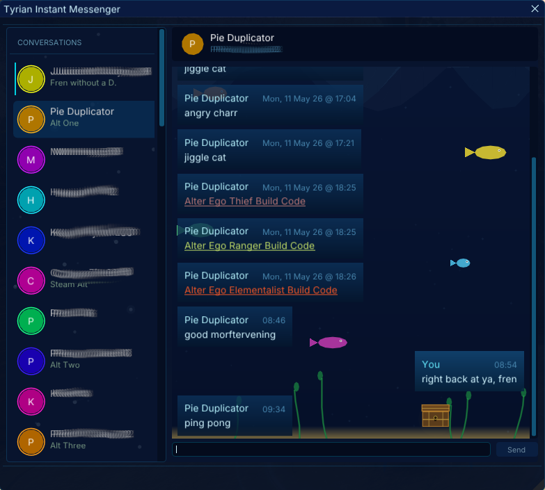 Tyrian Instant Messaging – Fishtank theme
