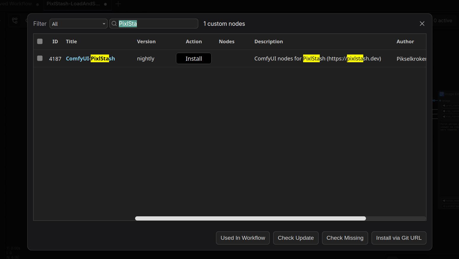 Install via ComfyUI Manager