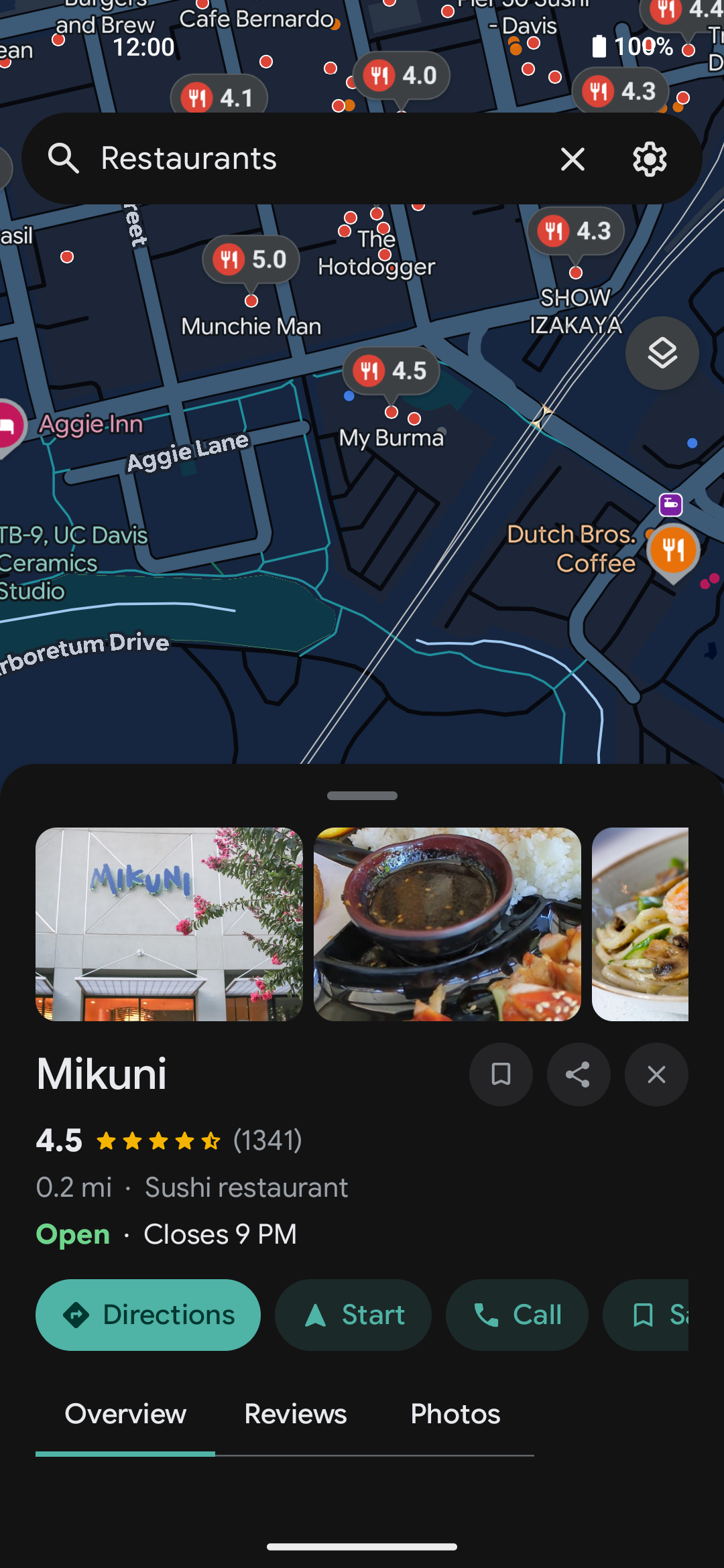 Place details