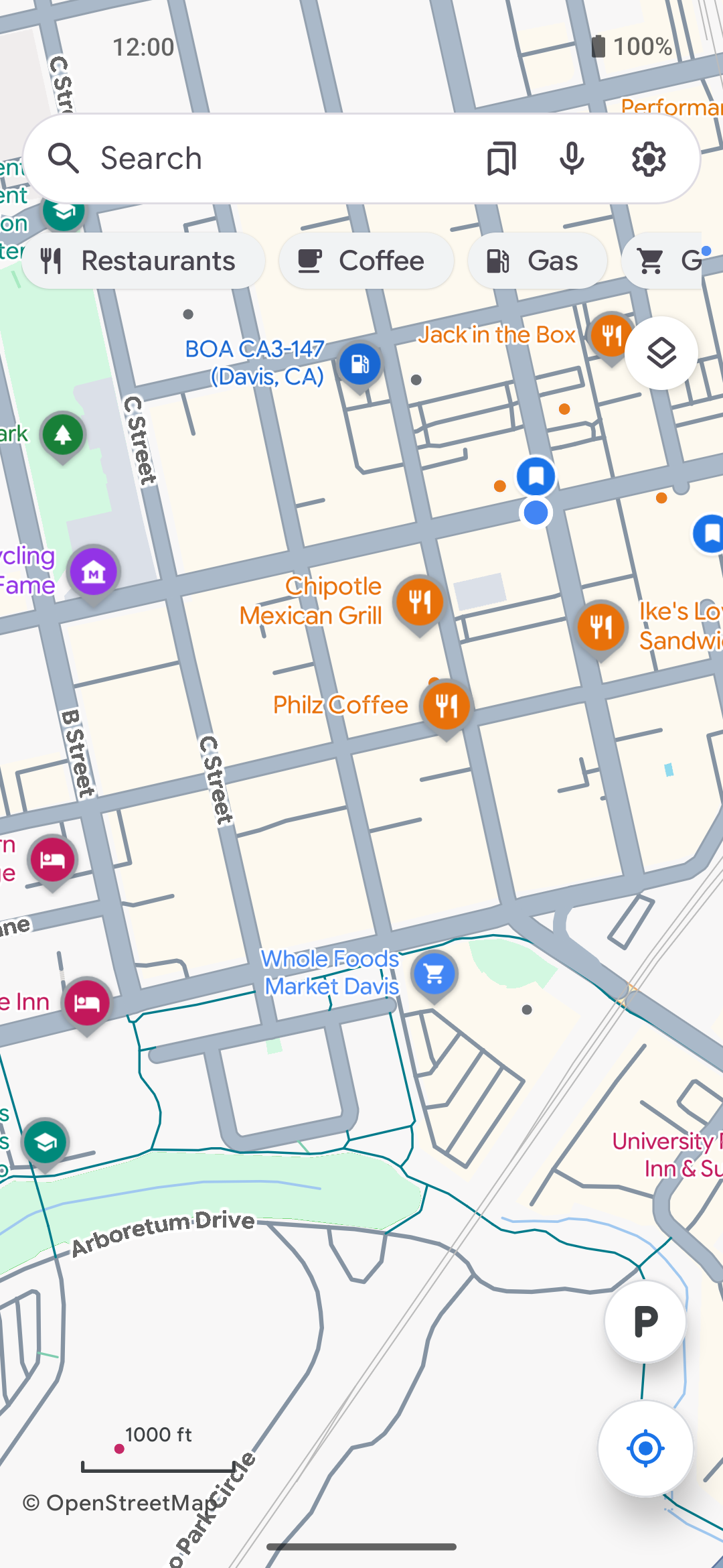 Light theme - map