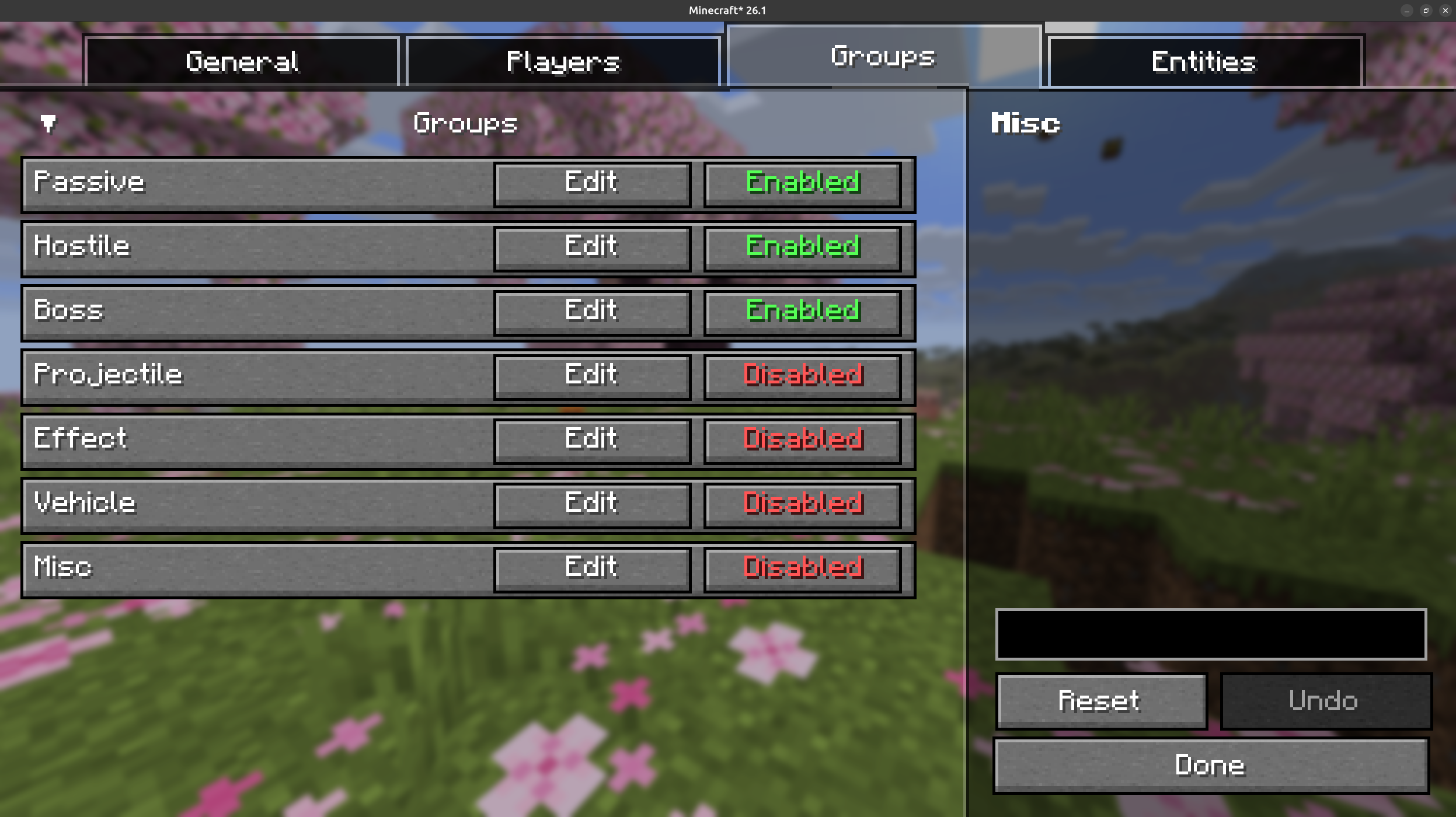 Group hitbox defaults