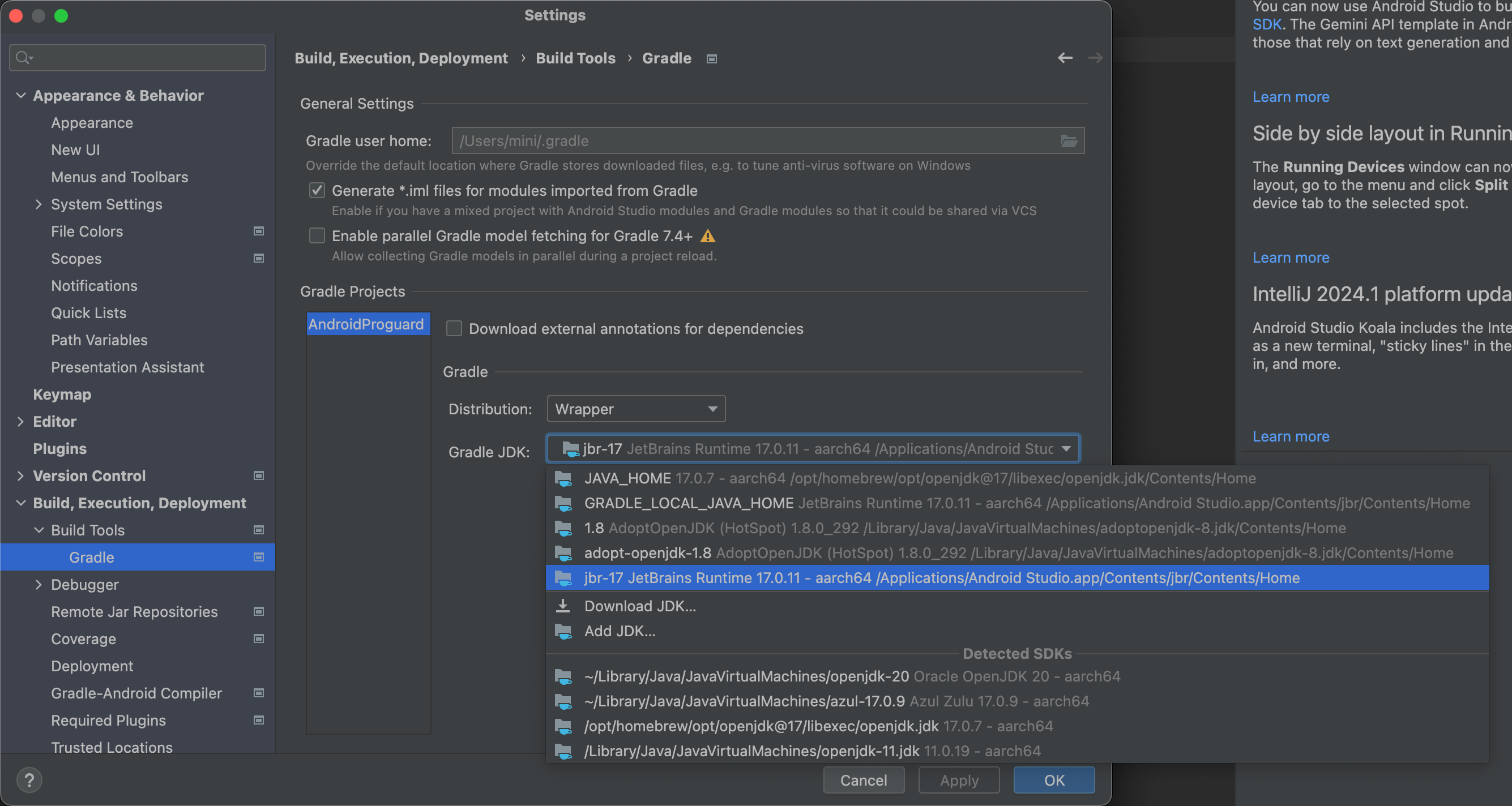 Android Studio 中 gradle 的设置