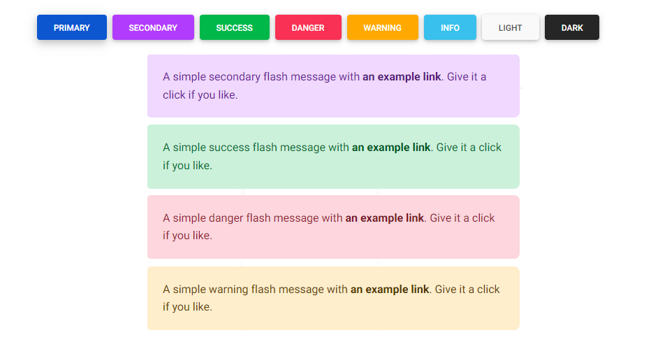 Bootstrap 5 Flash messages