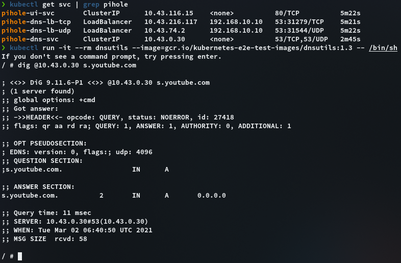 pihole-dig-test