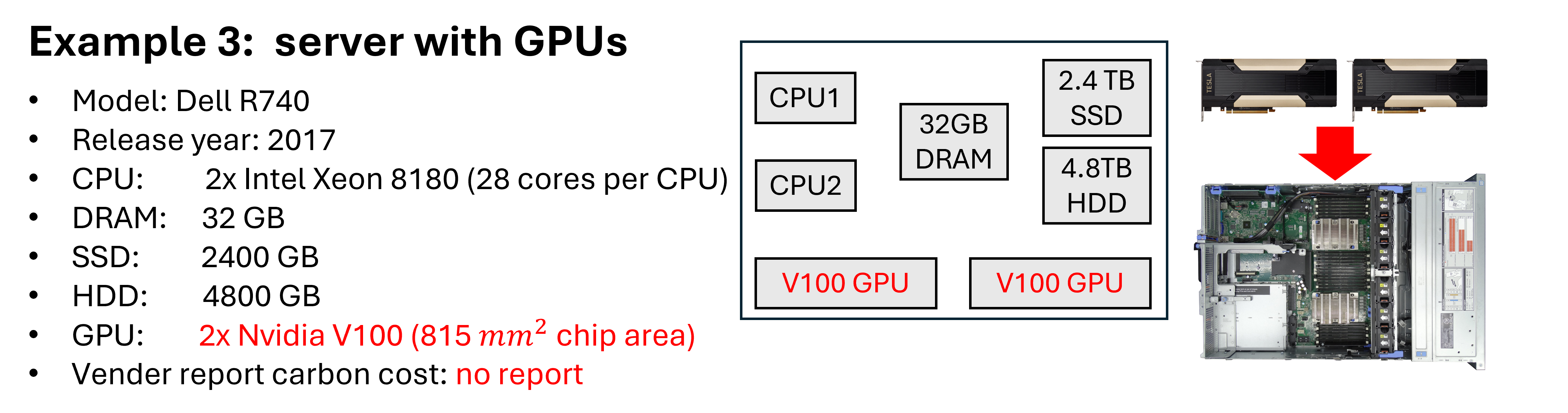 Dell R740 configs