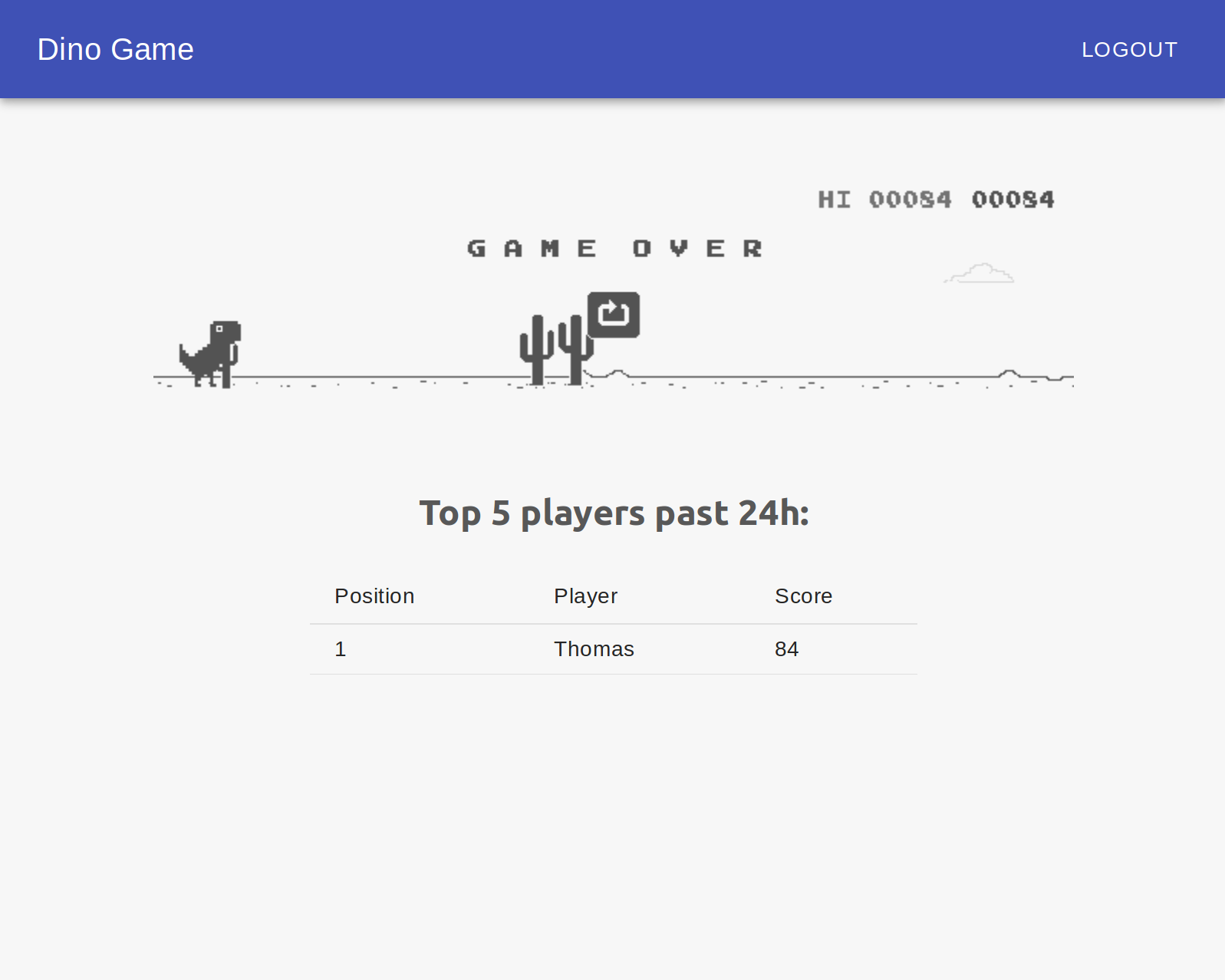 GitHub - Pittvandewitt/dinogame-client: Make the offline Google