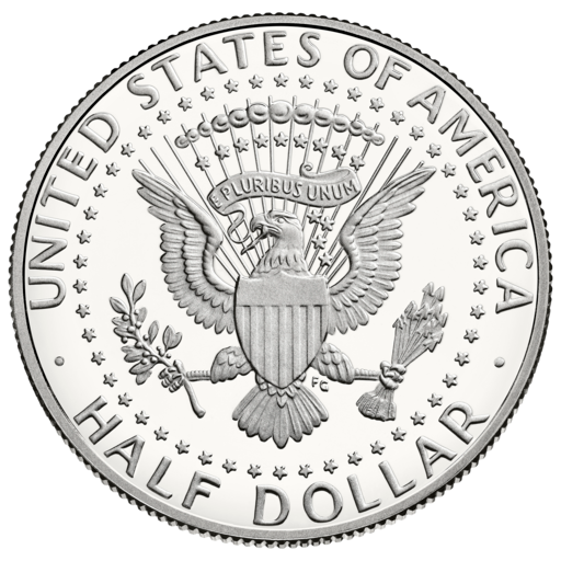 Half dollar back