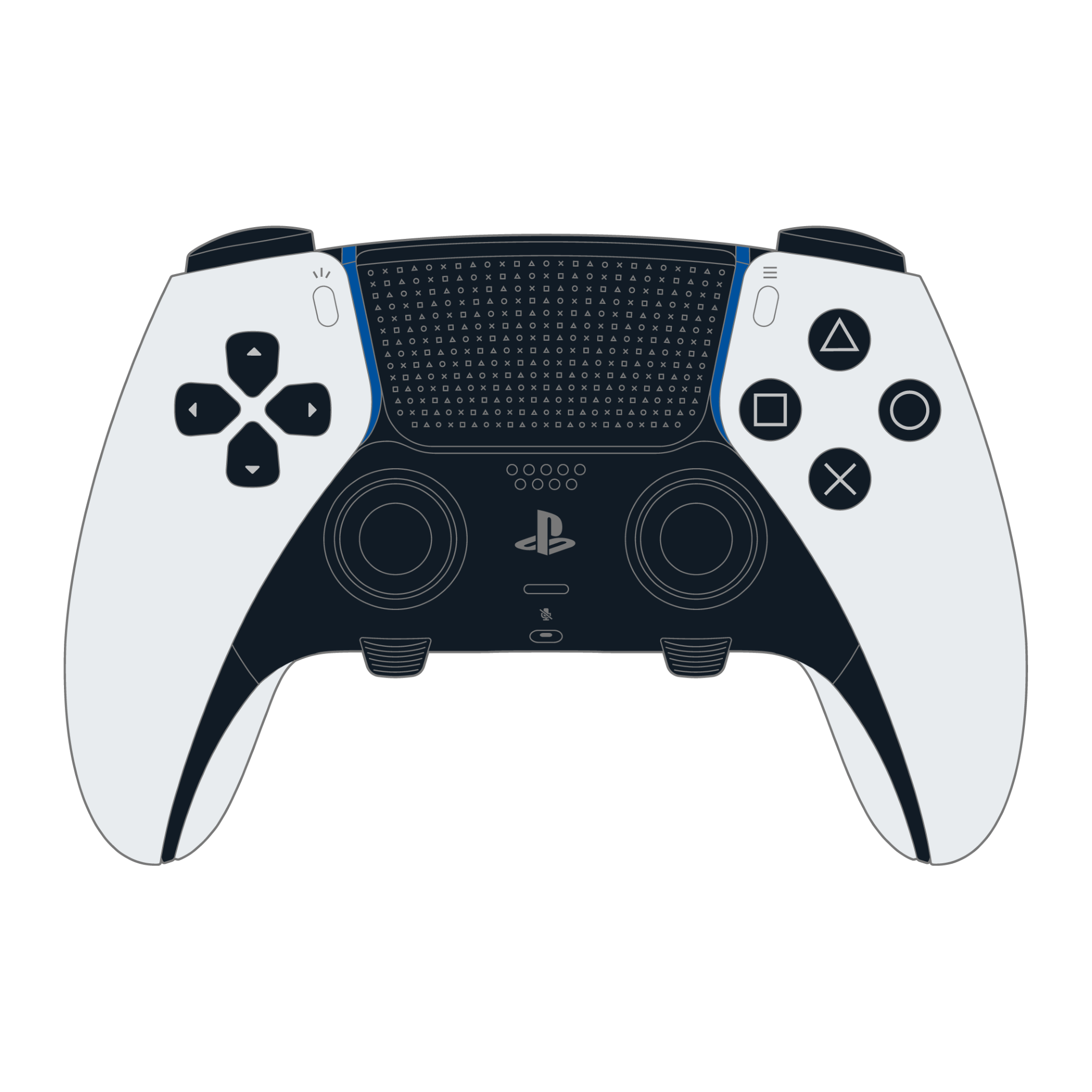 DualSense Edge Controller Line art