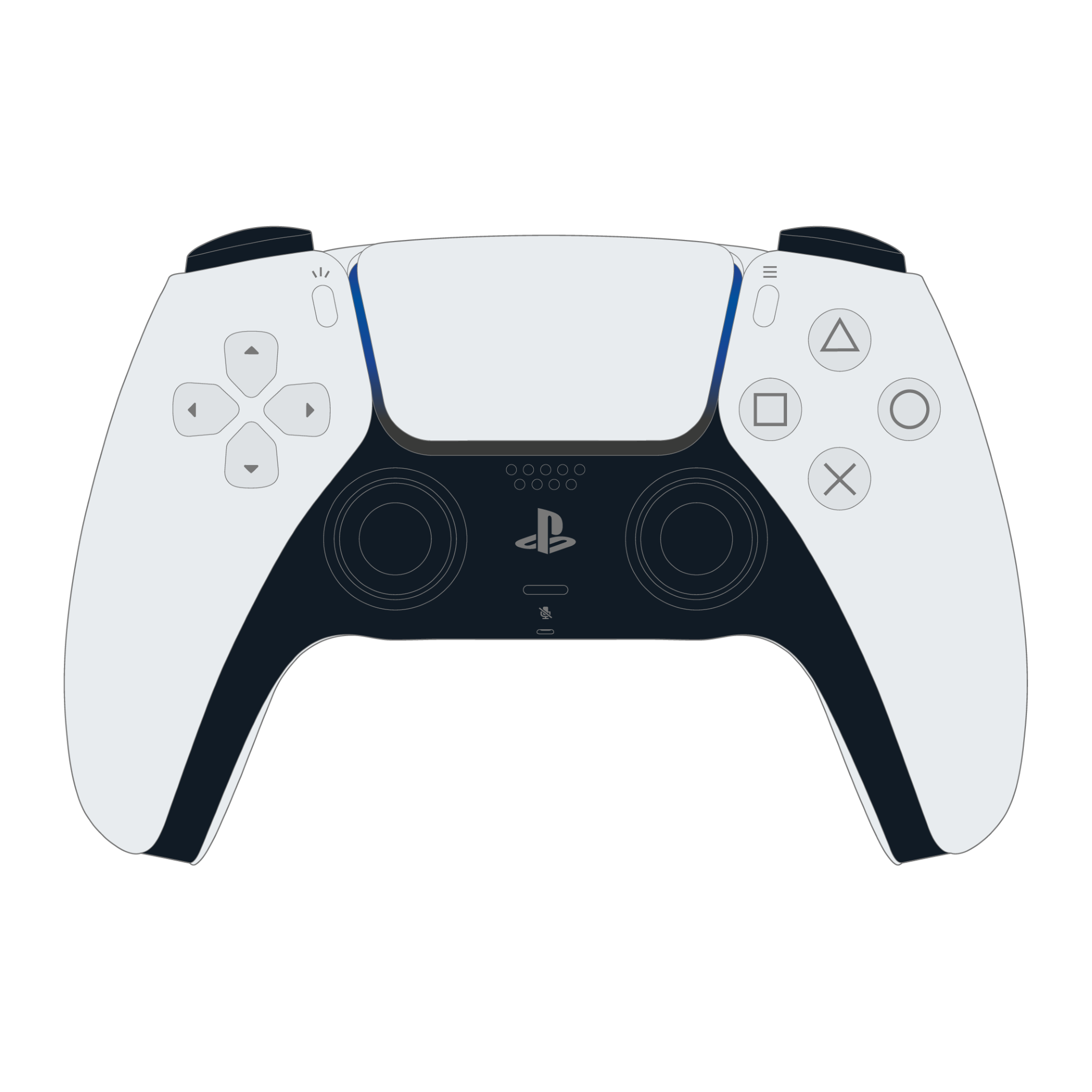 DualSense Controller Line art