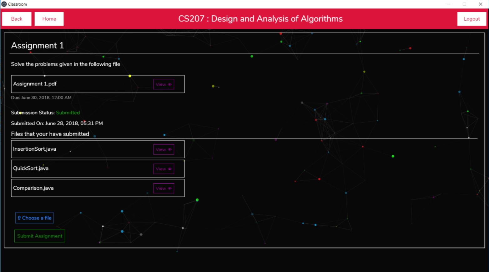 Assignment Page