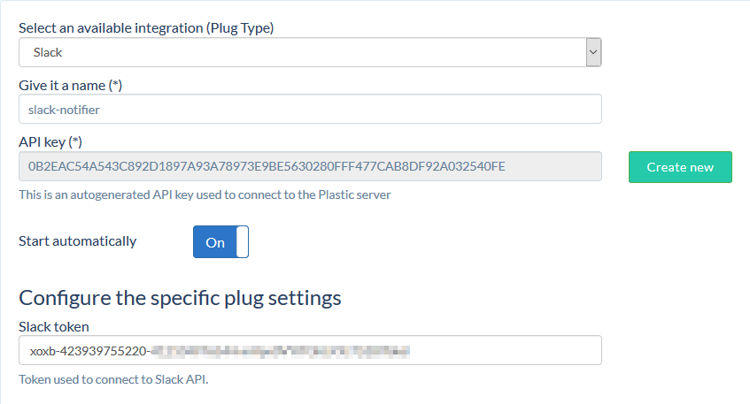 Slackplug configuration example