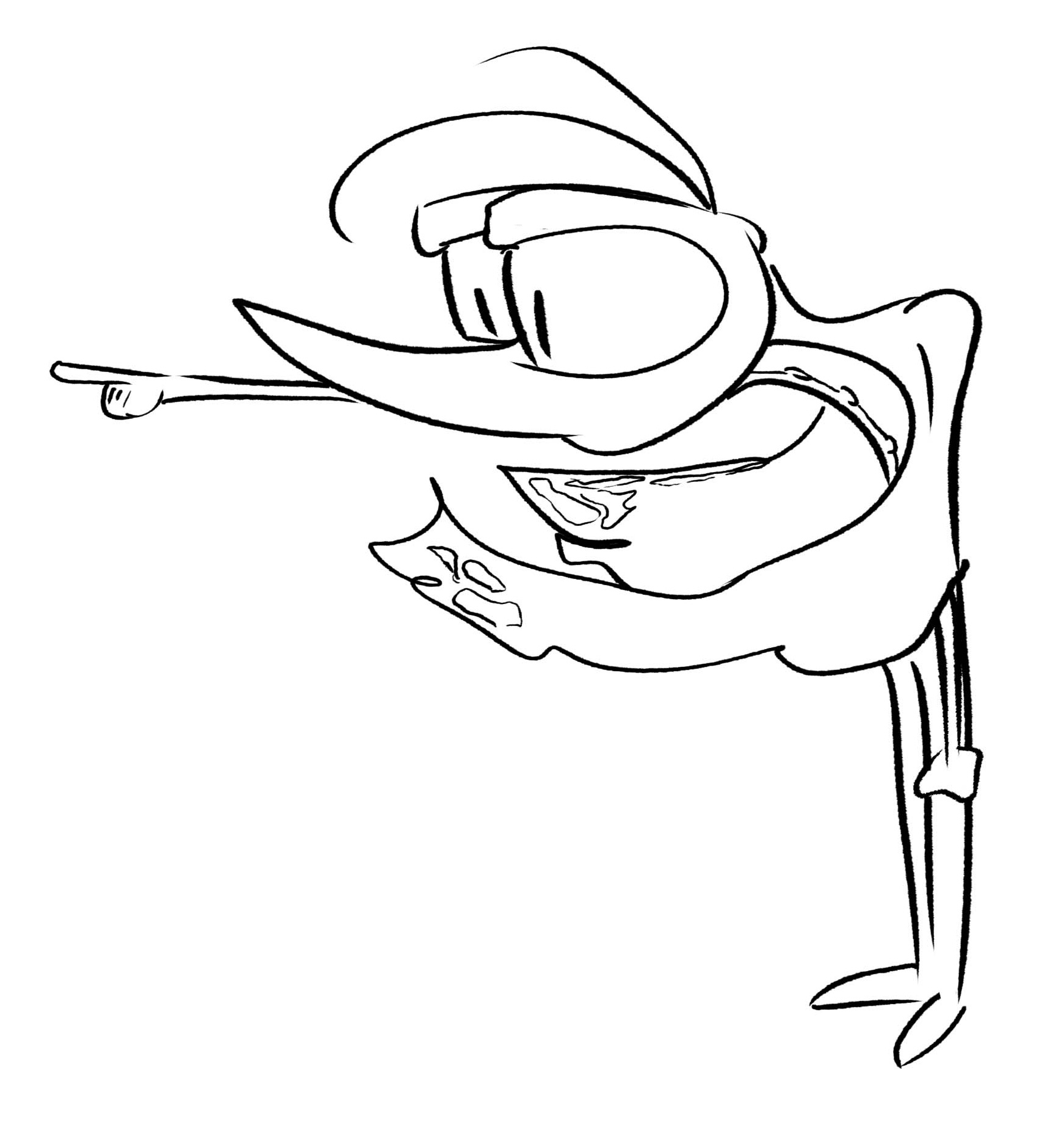 Slanky man
