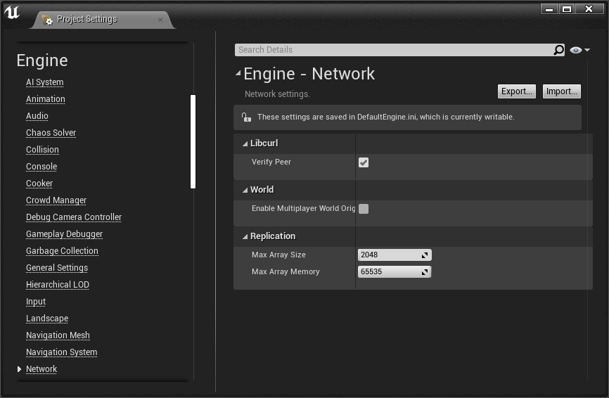 Network Settings