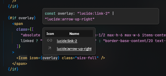 Hover preview of a variable