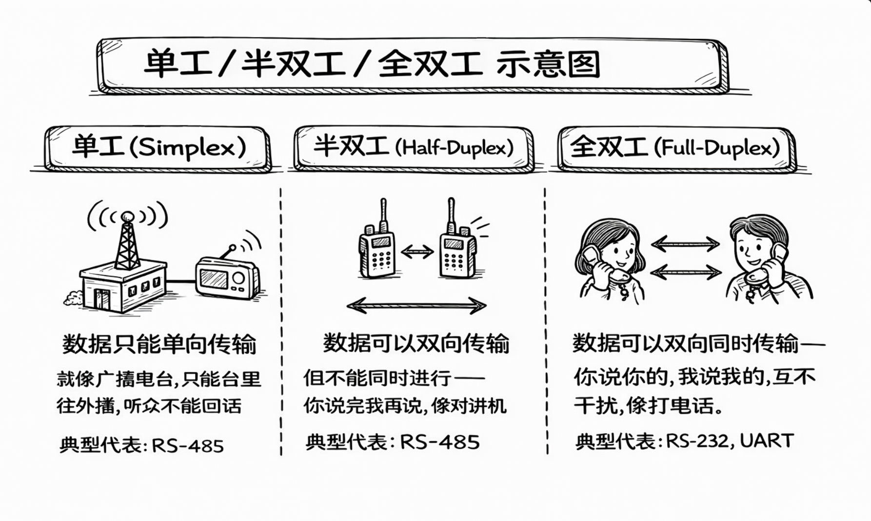 单工/半双工/全双工