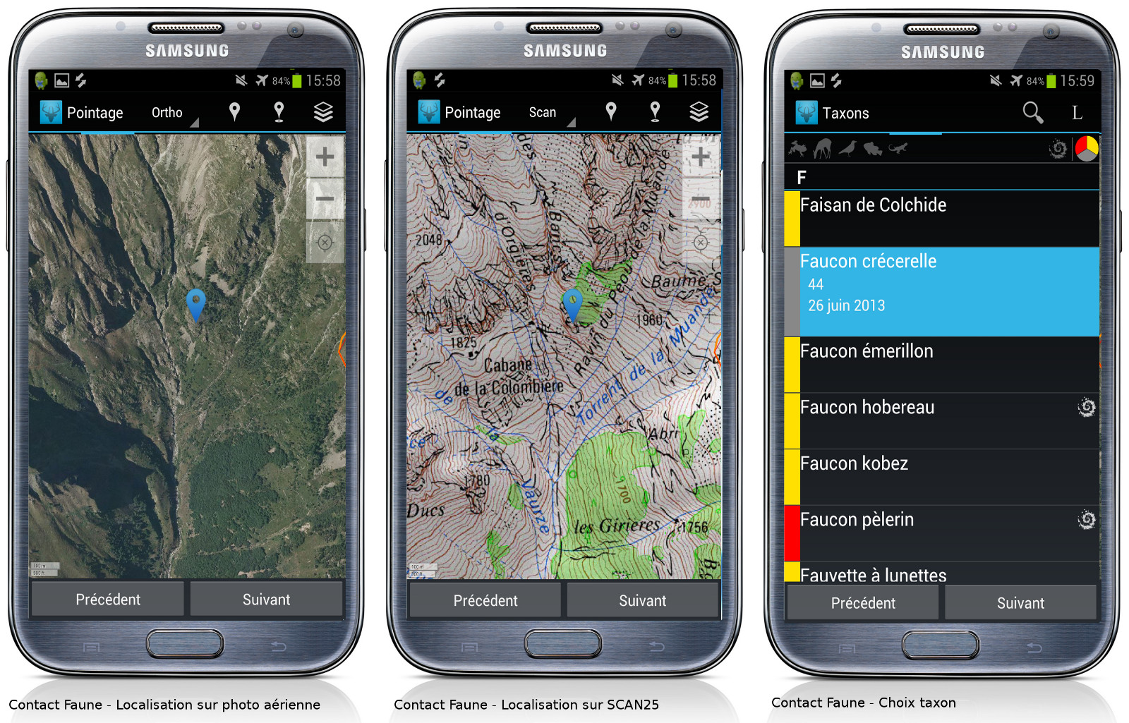 GeoNature-mobile screenshot