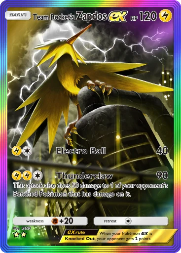 Team Rocket's Zapdos ex — TCGポケット | PokemonLore