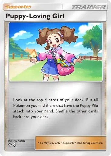 Puppy-Loving Girl